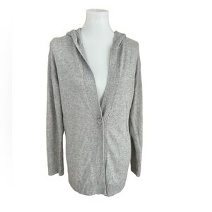 Uniqlo hooded wool cashmere blend cardigan